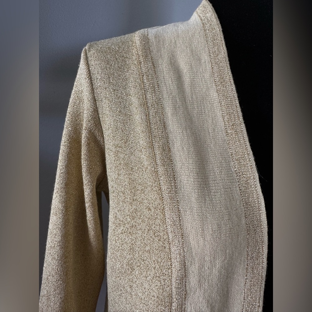 Gold Open-Front Cardigan - Picture 2 of 5
